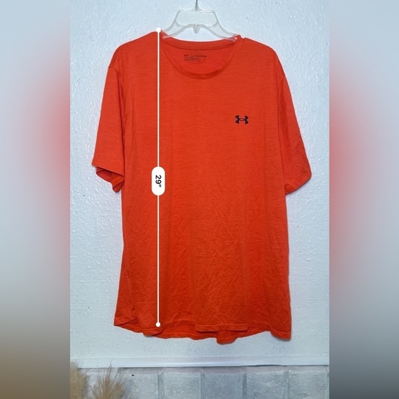 Under Armour bright yellow loose fitting sports T-shirt, size 2XL - Picture 7 of 8